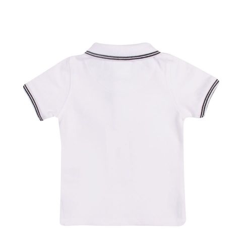 Toddler White Tipped Badge S/s Polo Shirt 90292 by BOSS from Hurleys