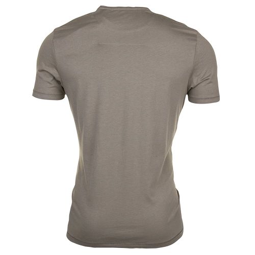 Mens Dusty Olive Plain Pick Stitch S/s Tee Shirt 10819 by Lyle & Scott from Hurleys