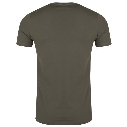 Mens Khaki Chest Logo S/s T Shirt 22450 by Emporio Armani from Hurleys