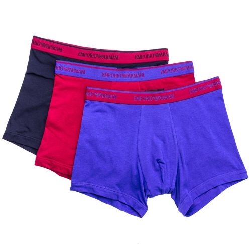 Mens Assorted 3 Pack Boxers 66850 by Emporio Armani from Hurleys