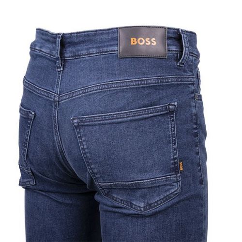 Casual Mens Dark Blue Delaware BC-L-P Slim Fit Jeans 109535 by BOSS from Hurleys