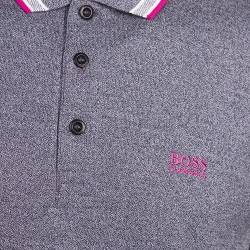 Athleisure Mens Navy/Pink Paddy Regular Fit S/s Polo Shirt 81025 by BOSS from Hurleys