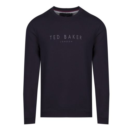 Mens Navy Branded Anniversary Sweat Top 46806 by Ted Baker from Hurleys