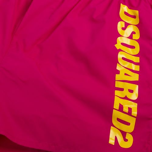 Mens Pink Branded Leg Swim Shorts 59246 by Dsquared2 from Hurleys