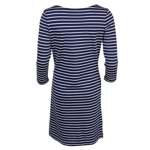 Lifestyle Womens Navy Wharf Striped Dress 71726 by Barbour from Hurleys