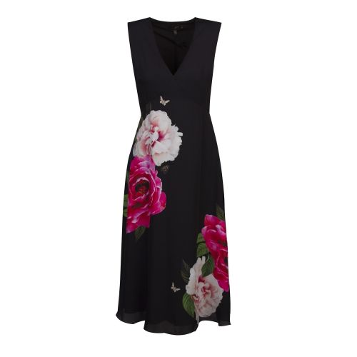 Womens Black Ulna Magnificent Midi Dress 46863 by Ted Baker from Hurleys