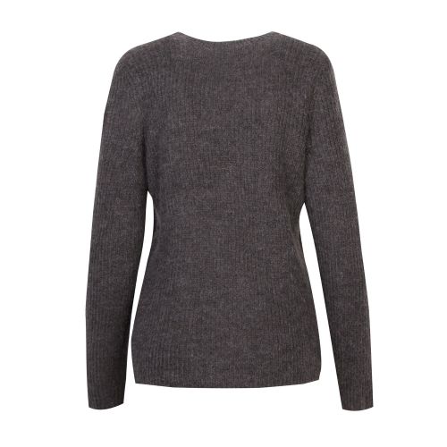 Womens Dark Grey Melange Vigood Wool Knitted Jumper 49733 by Vila from Hurleys