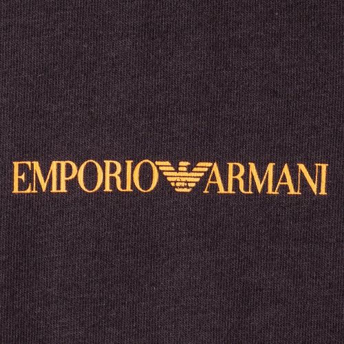 Mens Black 2 Pack Logo Crew S/s Tee Shirts 66833 by Emporio Armani from Hurleys