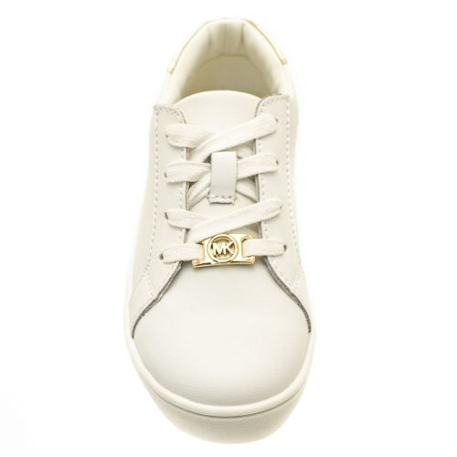 Girls White Zia Ivy Irving-T Trainers (23-30) 68777 by Michael Kors from Hurleys