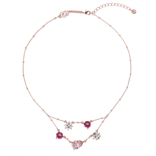 Womens Rose Gold/Multi Cardii Candy Necklace 79090 by Ted Baker from Hurleys