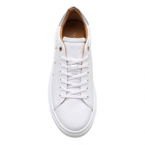 Womens White Starriy Star Platform Trainers 96937 by Ted Baker from Hurleys