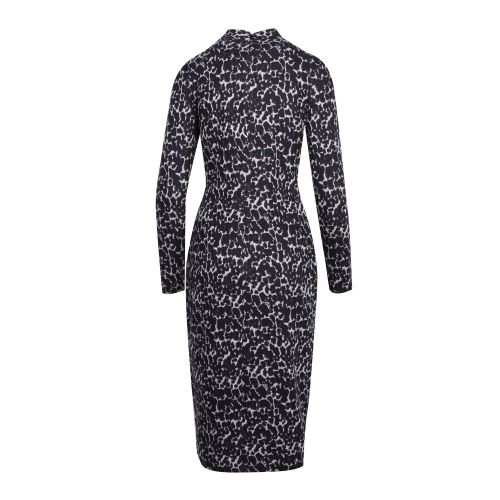 Womens Black Liniee Leopard Bodycon Midi Dress 54920 by Ted Baker from Hurleys