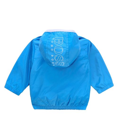 Toddler Bright Blue Branded Hooded Packaway Jacket 56029 by BOSS from Hurleys