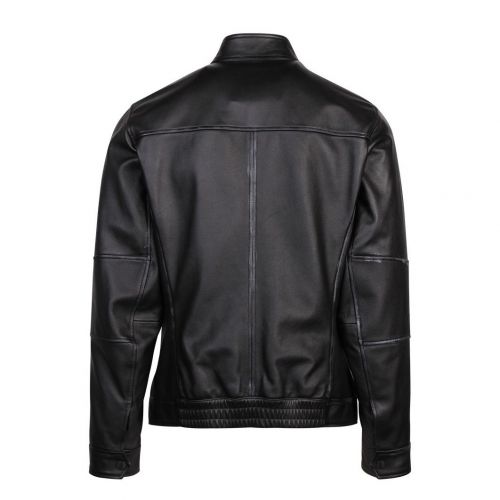 Casual Mens Black Josep Leather Jacket 93360 by BOSS from Hurleys