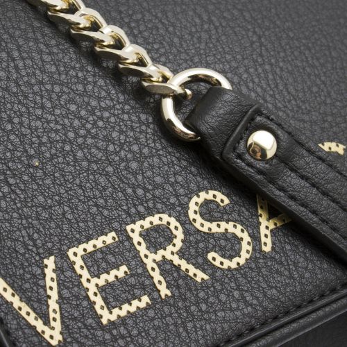 Womens Black Branded Logo Shoulder Bag 41718 by Versace Jeans from Hurleys
