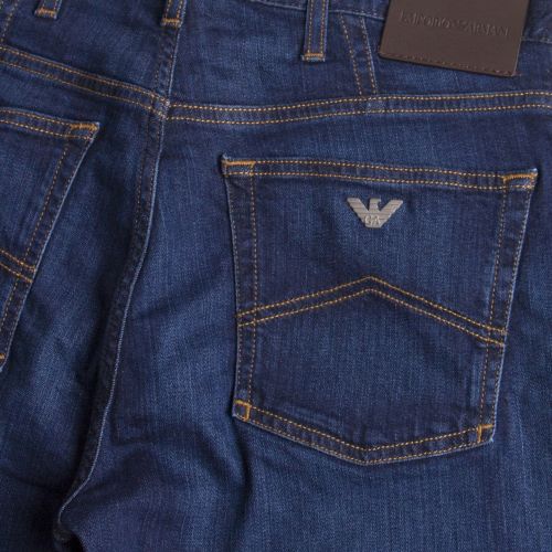 Mens Mid Blue J21 Regular Fit Jeans 29226 by Emporio Armani from Hurleys
