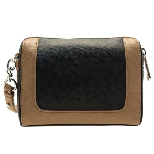 Womens Black & Warm Sand Colour Block Cross Body Bag 59053 by Armani Jeans from Hurleys