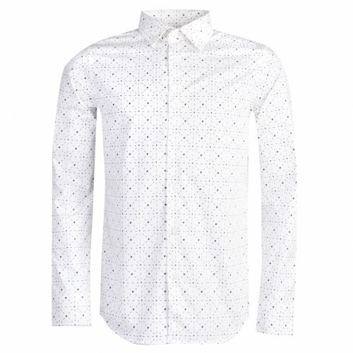 Mens Milk/Blue Printed Core L/s Shirt 35065 by G Star from Hurleys