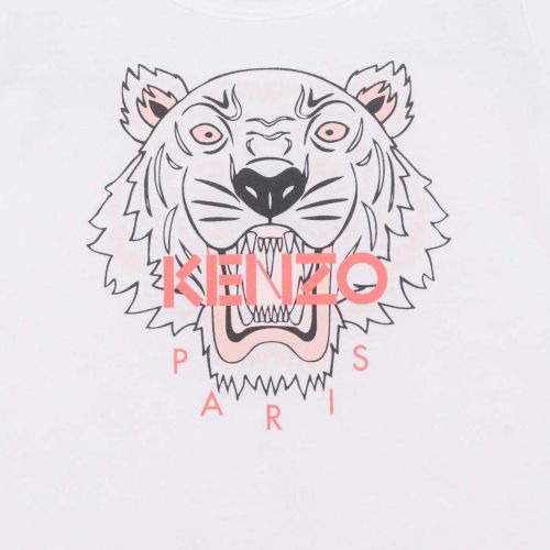 Baby White/Pink Core Tiger S/s T Shirt 91740 by Kenzo from Hurleys