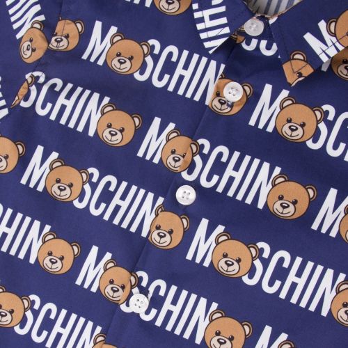 Boys Blue Toy Logo S/s Shirt 36116 by Moschino from Hurleys