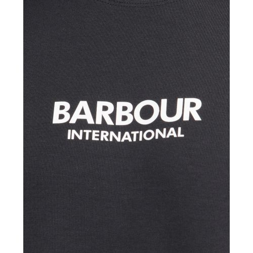 Mens Black Formula Sweat Top 105582 by Barbour International from Hurleys