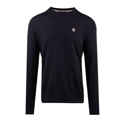 Mens Navy Cardiff Crew Neck Knitted Jumper 99011 by Ted Baker from Hurleys