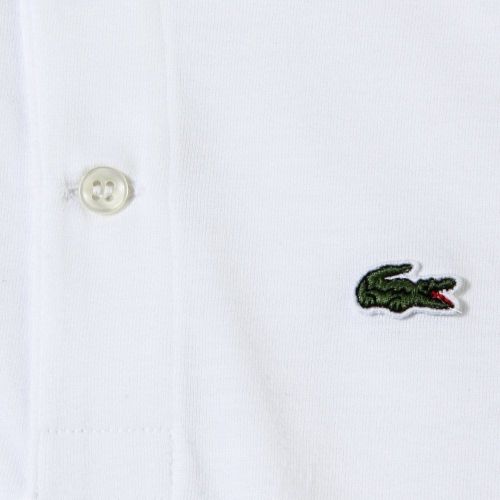 Boys White Jersey S/s Polo Shirt 18983 by Lacoste from Hurleys