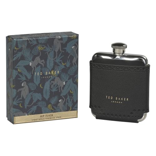 Mens Black Brogue Hip Flask 33966 by Ted Baker from Hurleys