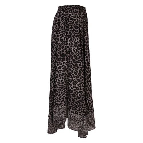 Womens Gunmetal Cheetah Handkerchief Skirt 50455 by Michael Kors from Hurleys