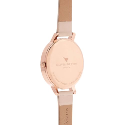 Womens Nude Peach & Rose Gold Marble Florals Watch 27956 by Olivia Burton from Hurleys