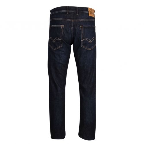 Mens Dark Blue Wash Grover Straight Jeans 76492 by Replay from Hurleys