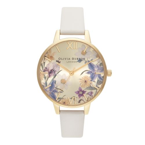 Womens Nude & Gold Best In Show Vegan Strap Watch 49171 by Olivia Burton from Hurleys