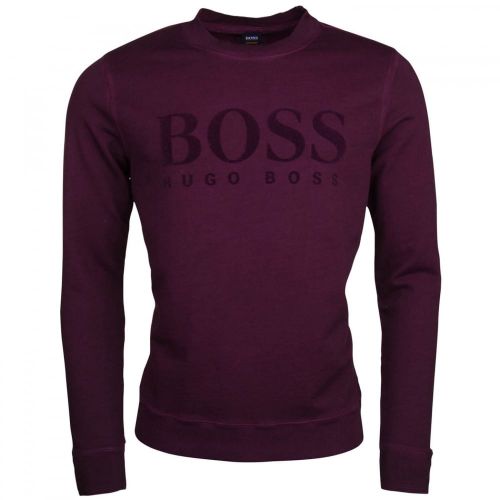 Casual Mens Open Red Wlan Crew Sweat Top 19457 by BOSS from Hurleys