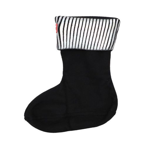 Womens Black Nebula Foiled Short Boot Socks 99080 by Hunter from Hurleys