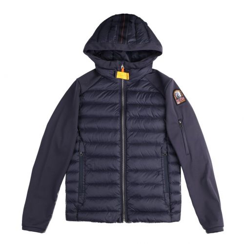 Boys Navy Kinari Soft Shell Hooded Jacket 96730 by Parajumpers from Hurleys