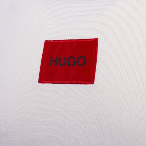 Mens Ecru Dresley Hooded S/s Sweat Top 88146 by HUGO from Hurleys
