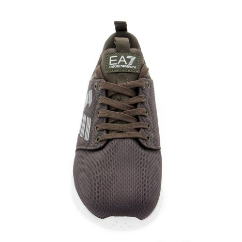 Mens Khaki Eagle Racer Trainers 30663 by EA7 from Hurleys