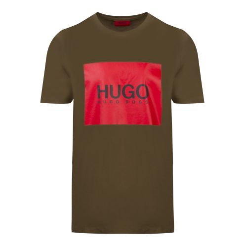 Mens Dark Green Dolive194 S/s T Shirt 44984 by HUGO from Hurleys