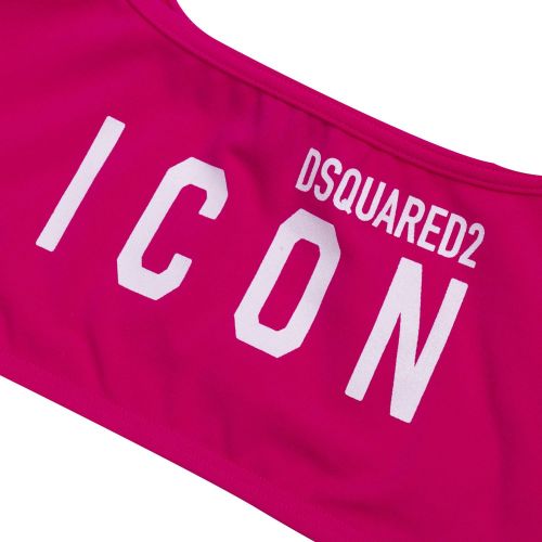 Womens Pink Icon Sports Bra 76792 by Dsquared2 from Hurleys