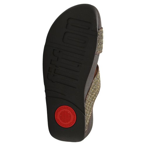 Womens Bronze Mina Glitter Weave Slides 92373 by FitFlop from Hurleys