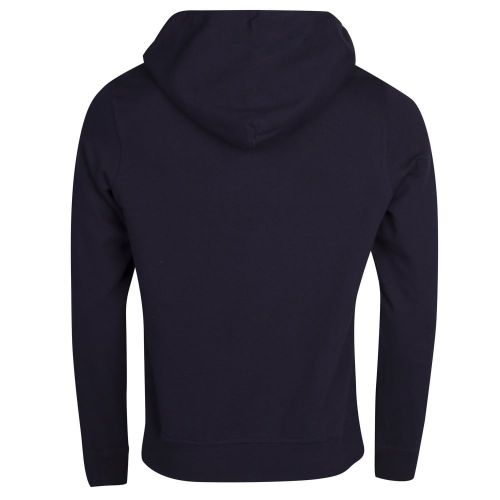 Paul & Shark Mens Navy Chest Logo Shark Fit Hooded Sweat Top 13739 by Paul And Shark from Hurleys