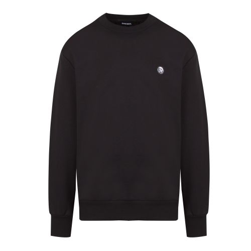 Mens Black S-Link Small Logo Sweat Top 53284 by Diesel from Hurleys