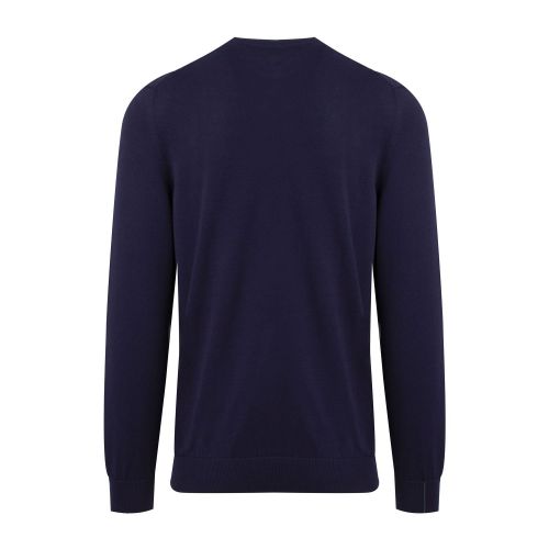 Lacoste Mens Navy Crew Neck Knitted Jumper 74474 by Lacoste from Hurleys