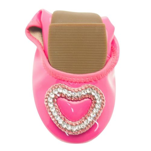 Girls Fuchsia Magiche Heart Shoes (24-35) 9224 by Lelli Kelly from Hurleys