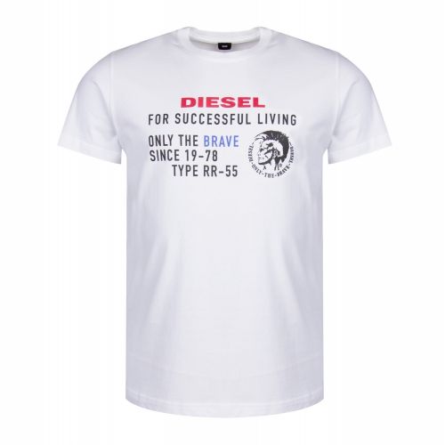 Mens White T-Diego-XB S/s T Shirt 33232 by Diesel from Hurleys