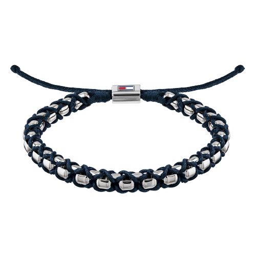 Mens Dark Blue Casual Beaded Bracelet 50872 by Tommy Hilfiger from Hurleys