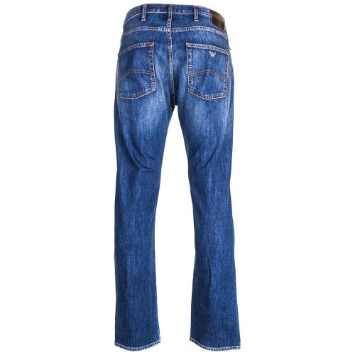 Mens Blue Wash J45 Slim Fit Jeans 61157 by Armani Jeans from Hurleys