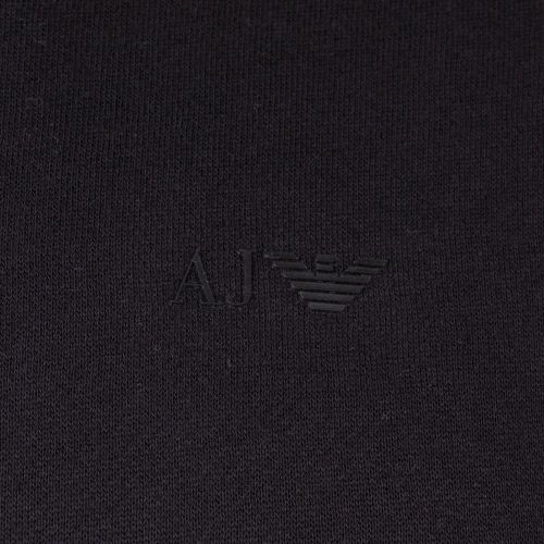 Mens Black Small Logo Crew Sweat Top 61306 by Armani Jeans from Hurleys