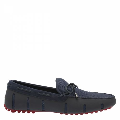 Mens Navy Braided Lace Lux Loafer Driver 40930 by Swims from Hurleys