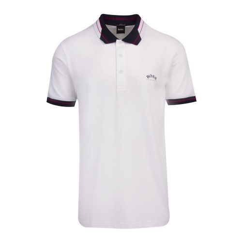 Athleisure Mens White Paule S/s Polo Shirt 81259 by BOSS from Hurleys